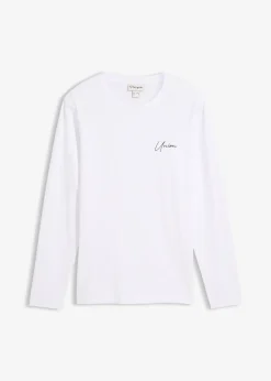 Homme bonprix T-Shirts & Polos|T-shirt manches longues en coton extensible, slim