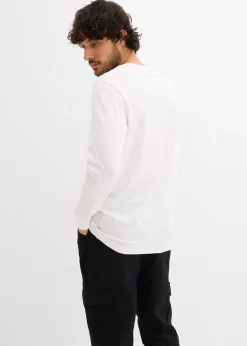 Homme bonprix T-Shirts & Polos|T-shirt manches longues en coton extensible, slim