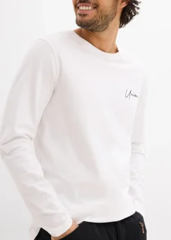 Homme bonprix T-Shirts & Polos|T-shirt manches longues en coton extensible, slim