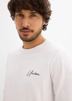 Homme bonprix T-Shirts & Polos|T-shirt manches longues en coton extensible, slim