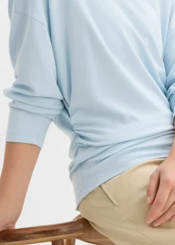 bonprix T-shirt manches longues en Punto di Roma confortable|Femme T-Shirts & Tops