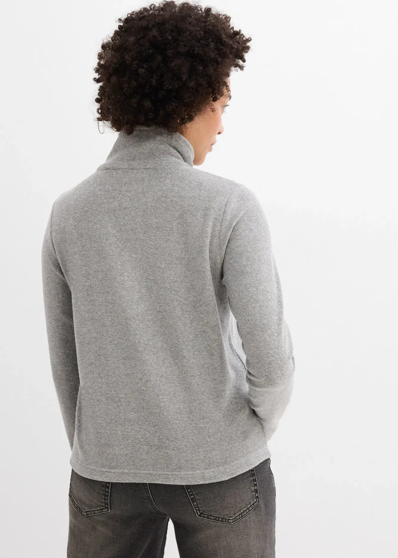 Femme bonprix Basiques|T-Shirts & Tops|T-shirt manches longues en éponge