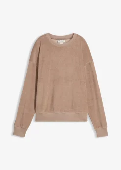 Femme bonprix Basiques|T-Shirts & Tops|T-shirt manches longues en éponge