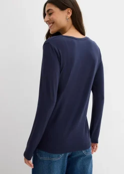 bonprix T-shirt manches longues en viscose extensible|Femme T-Shirts & Tops