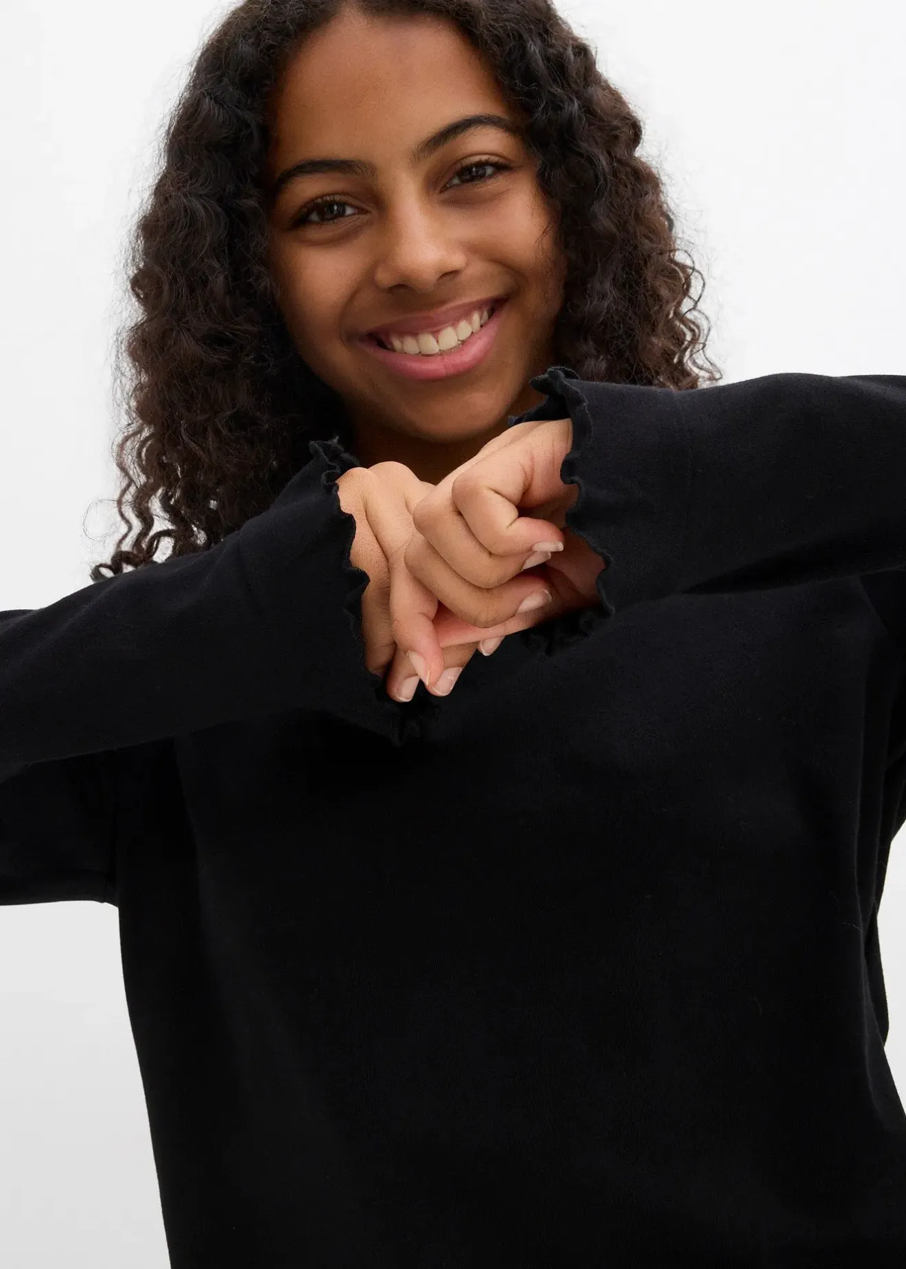 bonprix T-shirt manches longues en coton extensible|Enfant Vêtements Enfant|Filles 9-16 Ans·T-Shirts & Chemisiers