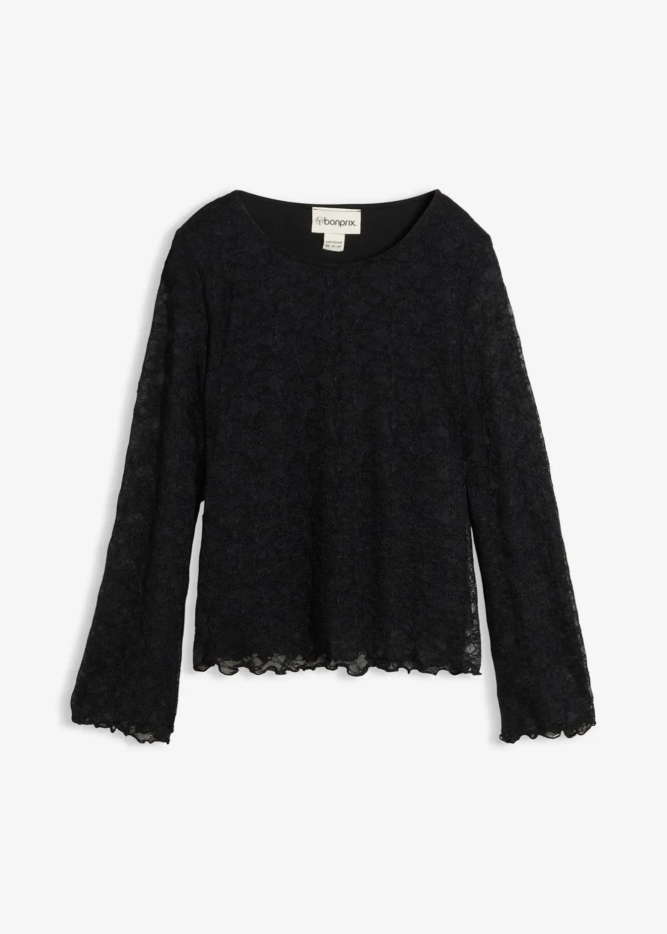Enfant bonprix Vêtements Enfant|Filles 9-16 Ans·T-Shirts & Chemisiers|T-shirt manches longues en dentelle