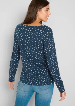 bonprix T-shirt manches longues imprimé|Femme T-Shirts & Tops