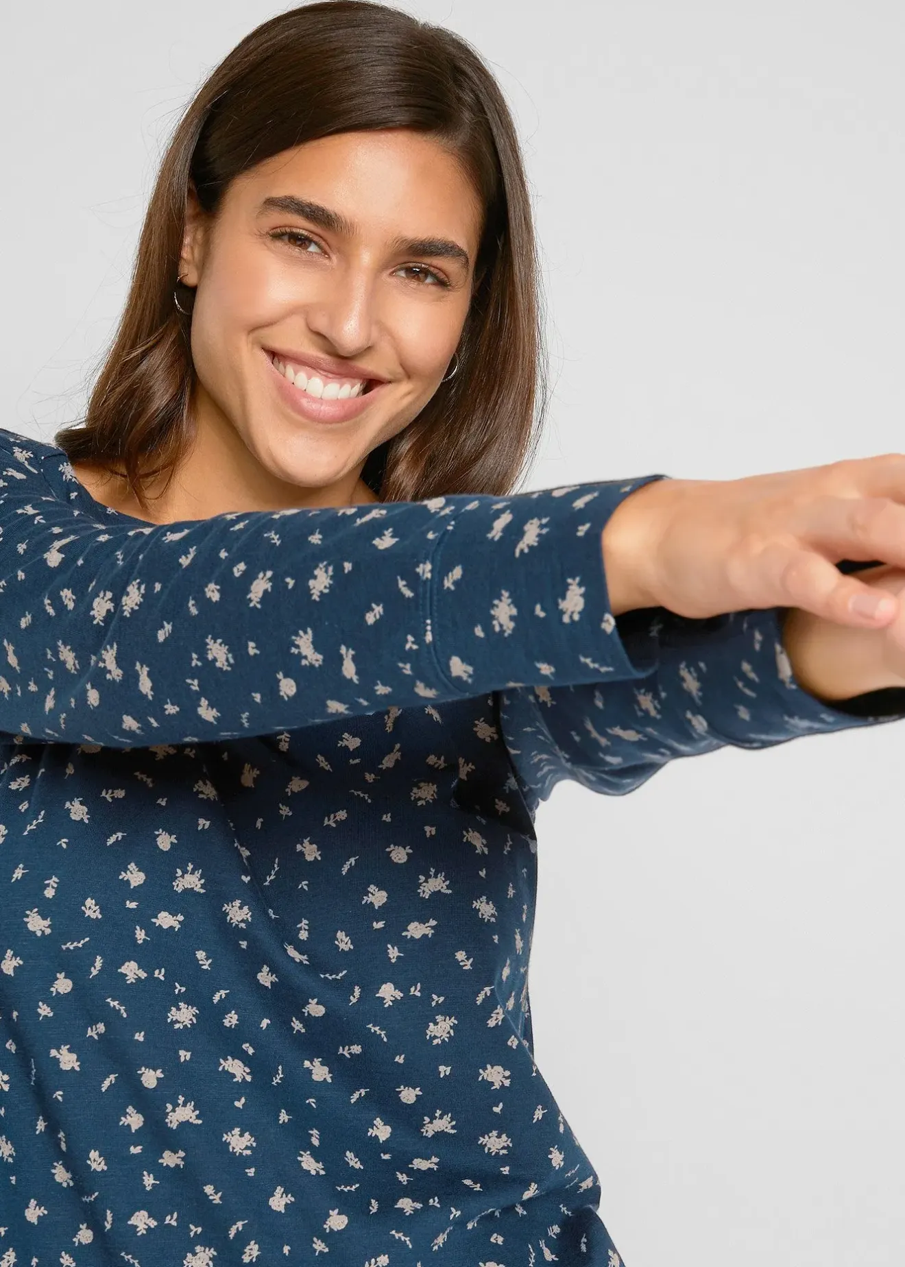 bonprix T-shirt manches longues imprimé|Femme T-Shirts & Tops