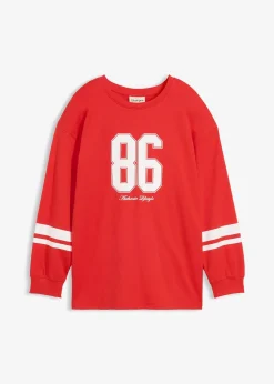 Enfant bonprix Vêtements Enfant|Filles 9-16 Ans·T-Shirts & Chemisiers|T-shirt manches longues oversize 100% coton