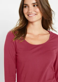 Femme bonprix Basiques|T-Shirts & Tops|T-shirt manches longues près du corps