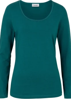 bonprix T-shirt manches longues près du corps|Femme Basiques|T-Shirts & Tops