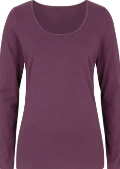 bonprix T-shirt manches longues près du corps|Femme Basiques|T-Shirts & Tops