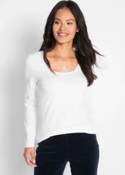Femme bonprix Basiques|T-Shirts & Tops|T-shirt manches longues près du corps