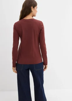 bonprix T-shirt manches longues près du corps|Femme Basiques|T-Shirts & Tops