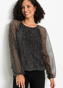 bonprix T-shirt métallisé|Femme T-Shirts & Tops