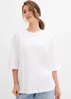 bonprix T-shirt oversize 100% coton|Femme T-Shirts & Tops