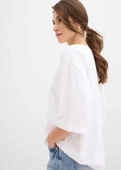 bonprix T-shirt oversize 100% coton|Femme T-Shirts & Tops