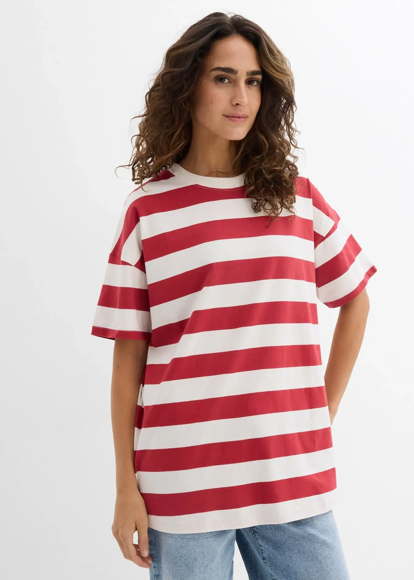 Femme bonprix Basiques|T-Shirts & Tops|T-shirt oversize 100% coton