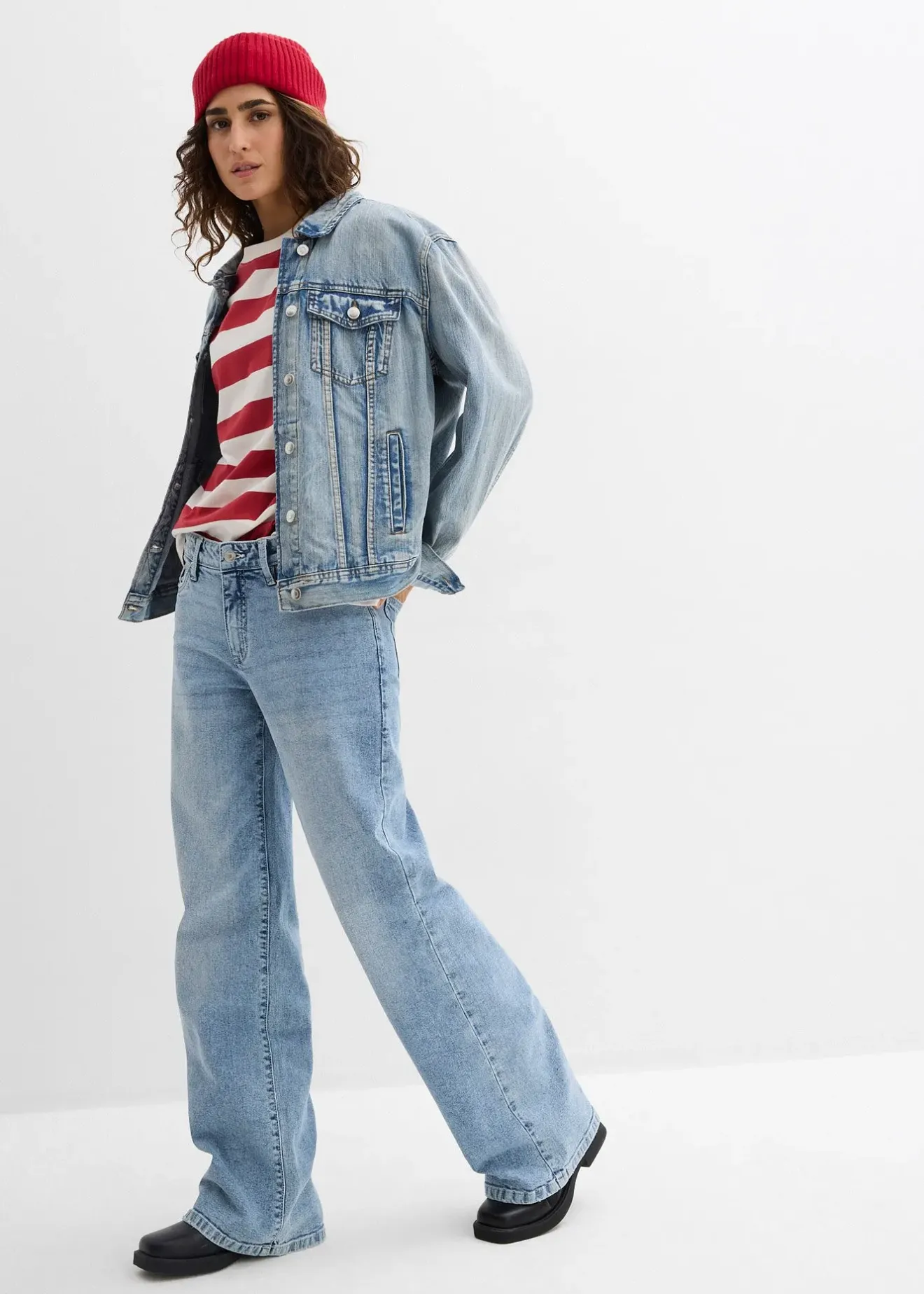 Femme bonprix Basiques|T-Shirts & Tops|T-shirt oversize 100% coton