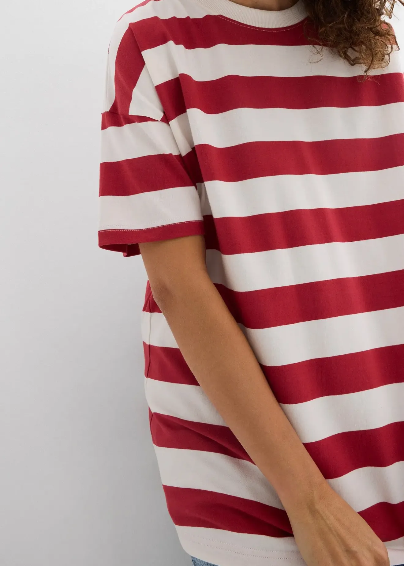 Femme bonprix Basiques|T-Shirts & Tops|T-shirt oversize 100% coton