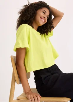 bonprix T-shirt oversize 100% coton|Femme T-Shirts & Tops