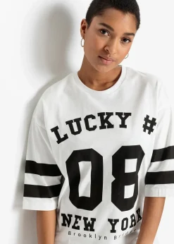 bonprix T-shirt oversize 100% coton|Femme T-Shirts & Tops