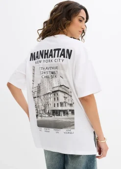 bonprix T-shirt oversize 100% coton|Femme T-Shirts & Tops