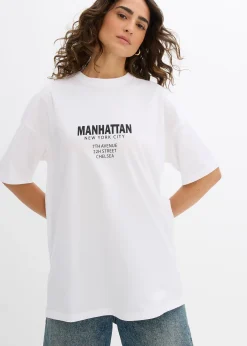 bonprix T-shirt oversize 100% coton|Femme T-Shirts & Tops