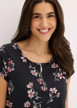 bonprix T-shirt oversize en coton extensible|Femme T-Shirts & Tops