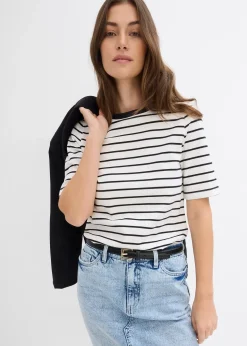 Femme bonprix Basiques|T-Shirts & Tops|T-shirt épais 100% coton