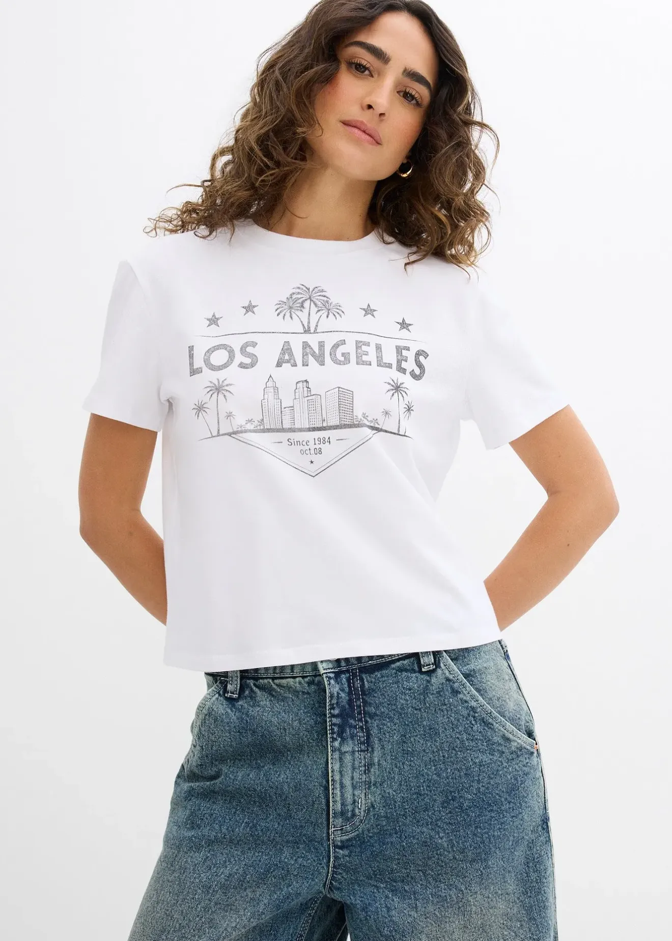 Femme bonprix T-Shirts & Tops|T-shirt raccourci en jersey