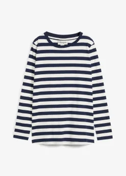 bonprix T-shirt rayé 100% coton|Femme Basiques|T-Shirts & Tops
