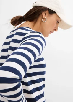 bonprix T-shirt rayé 100% coton|Femme Basiques|T-Shirts & Tops