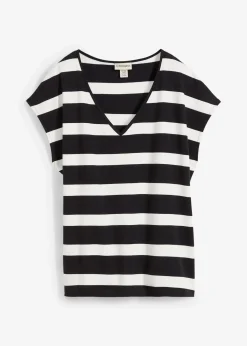 bonprix T-shirt rayé en maille|Femme T-Shirts & Tops