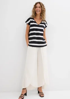 bonprix T-shirt rayé en maille|Femme T-Shirts & Tops