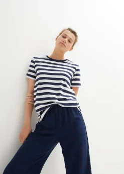 bonprix T-shirts col rond en coton|Femme Basiques|T-Shirts & Tops