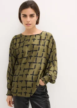 Femme bonprix Chemisiers|Tunique à manches chauve-souris