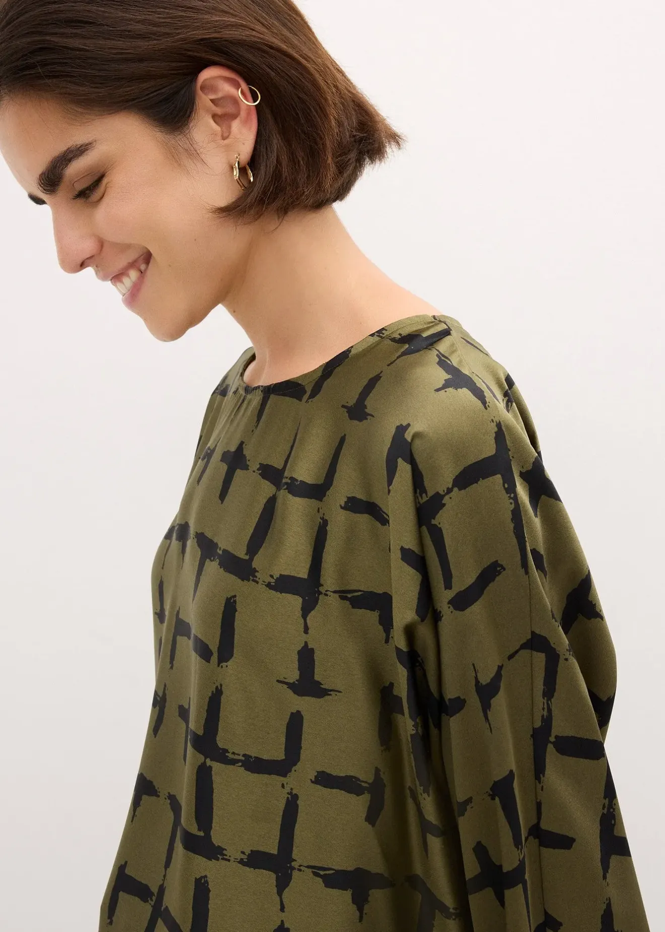 Femme bonprix Chemisiers|Tunique à manches chauve-souris