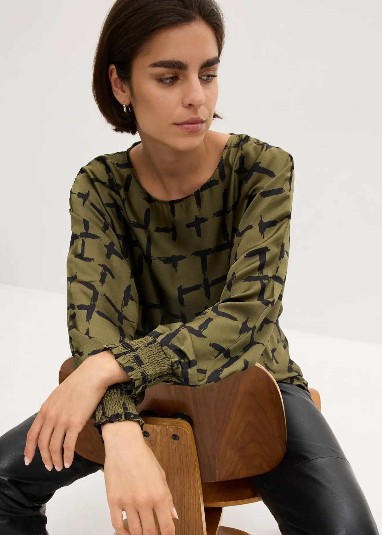 Femme bonprix Chemisiers|Tunique à manches chauve-souris