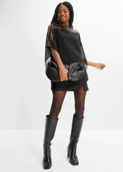 Femme bonprix Mode Festive|Chemisiers|Tunique à sequins