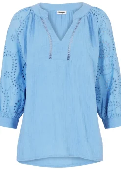 bonprix Tunique aérienne en gaze de coton|Femme Chemisiers