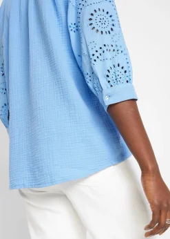 bonprix Tunique aérienne en gaze de coton|Femme Chemisiers