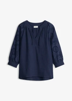 bonprix Tunique aérienne en gaze de coton|Femme Chemisiers