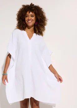 Femme bonprix Vêtements De Plage|Robes|Tunique de plage en gaze de coton