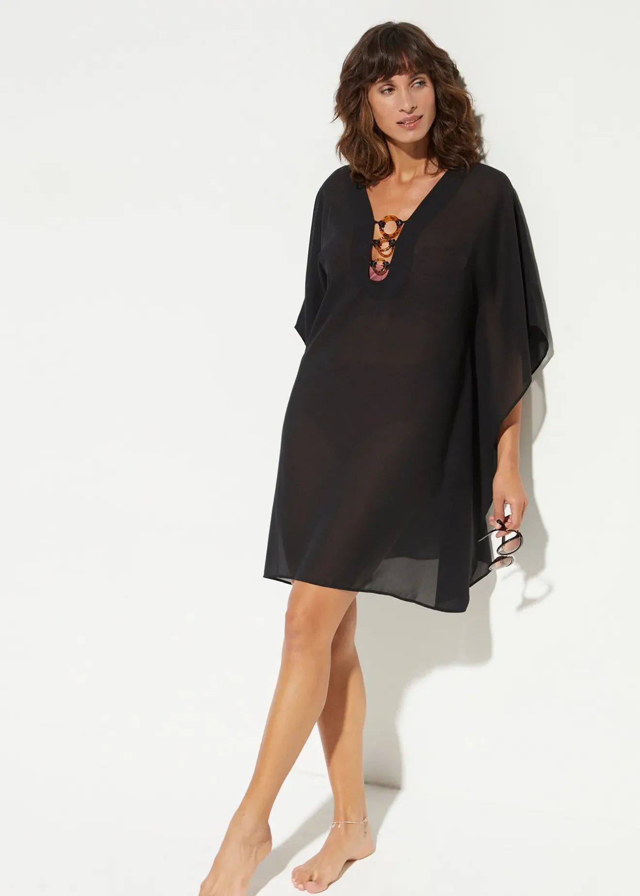 Femme bonprix Vêtements De Plage|Robes|Tunique de plage en mousseline légère