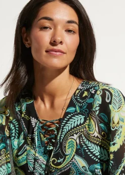 bonprix Tunique de plage en mousseline légère|Femme Vêtements De Plage|Robes