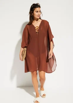 bonprix Tunique de plage en mousseline légère|Femme Vêtements De Plage|Robes