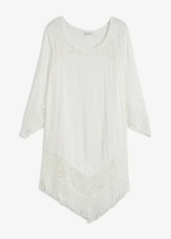 Femme bonprix Vêtements De Plage|Chemisiers|Tunique de plage longue à dentelle