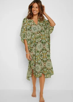 Femme bonprix Vêtements De Plage|Robes|Tunique de plage oversize en crêpe léger