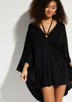 Femme bonprix Vêtements De Plage|Robes|Tunique de plage transparente en viscose